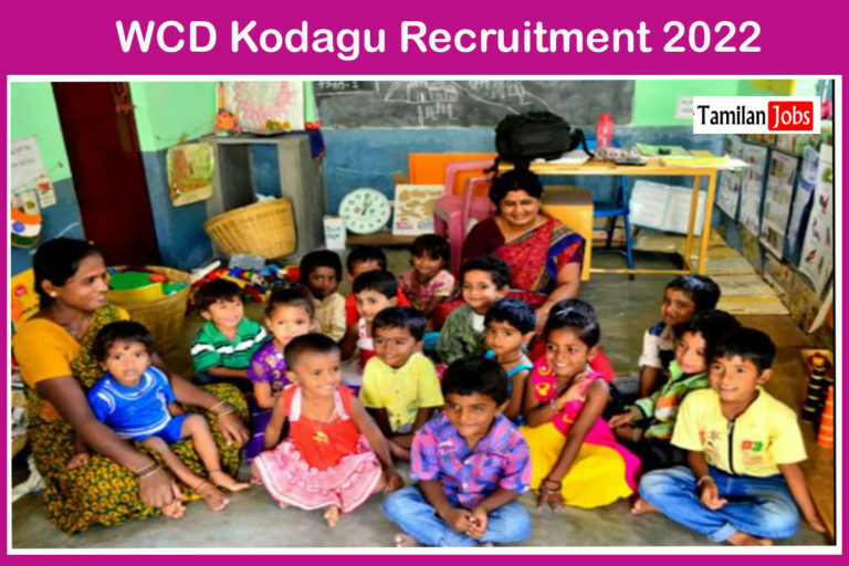 WCD Kodagu Recruitment 2022