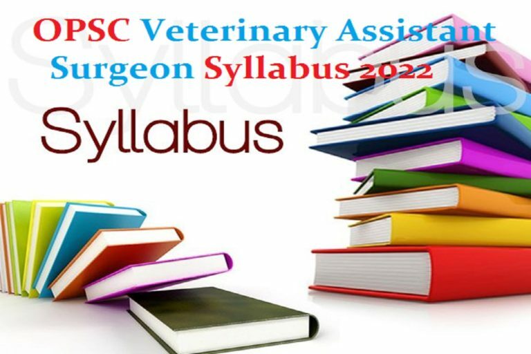 OPSC Veterinary Assistant Surgeon Syllabus 2022
