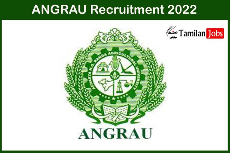 ANGRAU Recruitment 2022