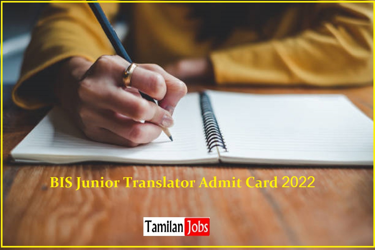 BIS Admit Card 2022