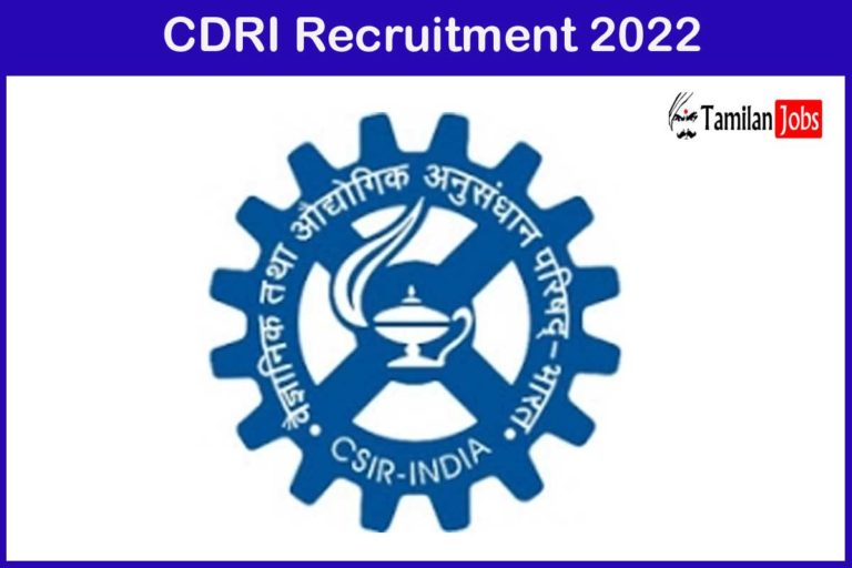 CDRI Recruitment 2022