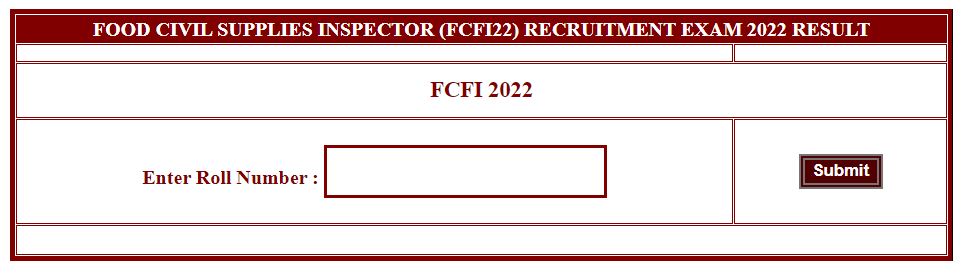 CG Vyapam FCFI Result 2022