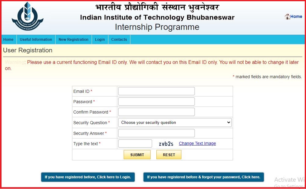 Iit Bhubaneshwar Internship 2022 Apply Online @ Iitbbs.ac.in
