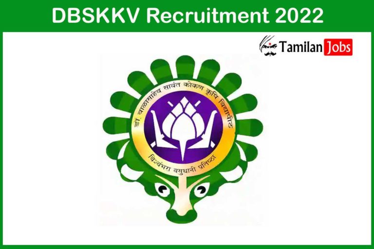 DBSKKV Recruitment 2022