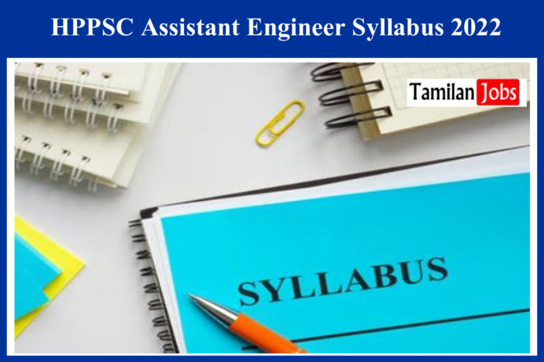 HPPSC Assistant Engineer Syllabus 2022