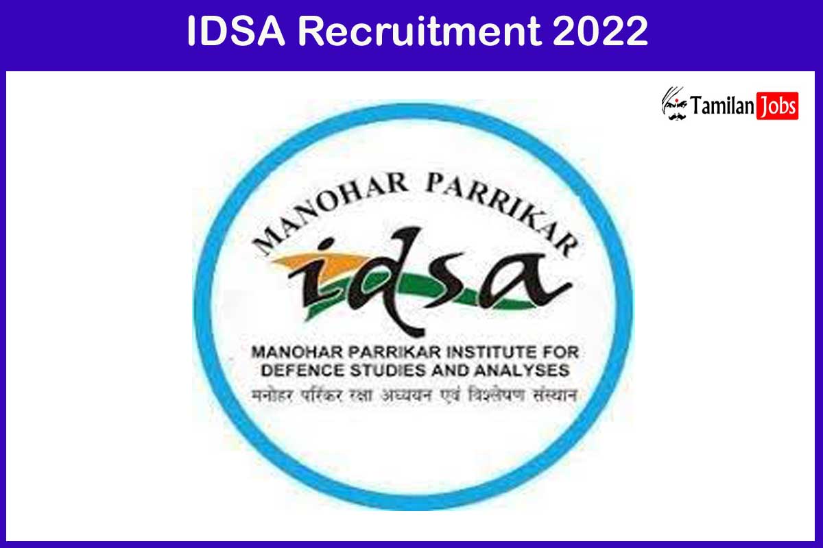 IDSA Recruitment 2022