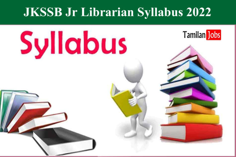 JKSSB Jr Librarian Syllabus 2022