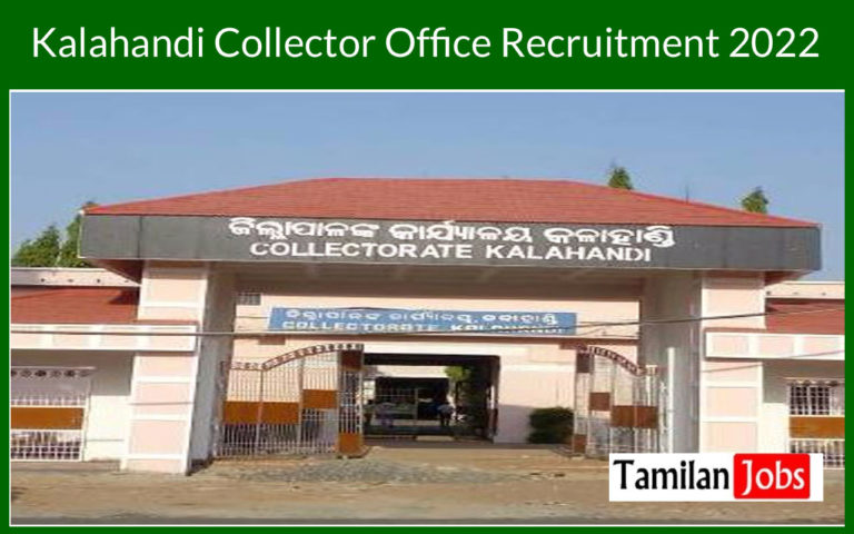 Kalahandi Collector Office Recruitment 2022