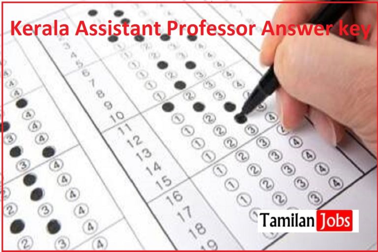 Kerala Assistant Professor Answer key 2022