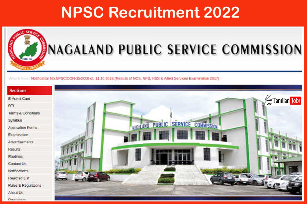 NPSC Recruitment 2022