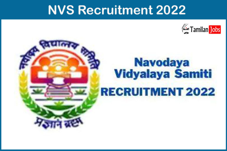 NVS Recruitment 2022