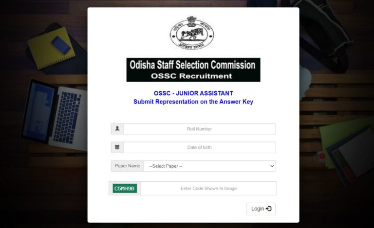OSSC Junior Assistant Answer Key 2022