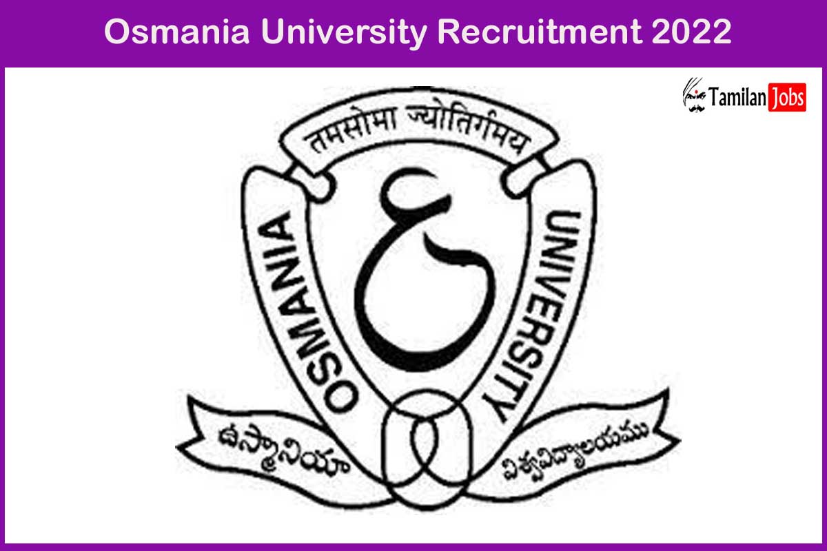 Osmania University Recruitment 2022