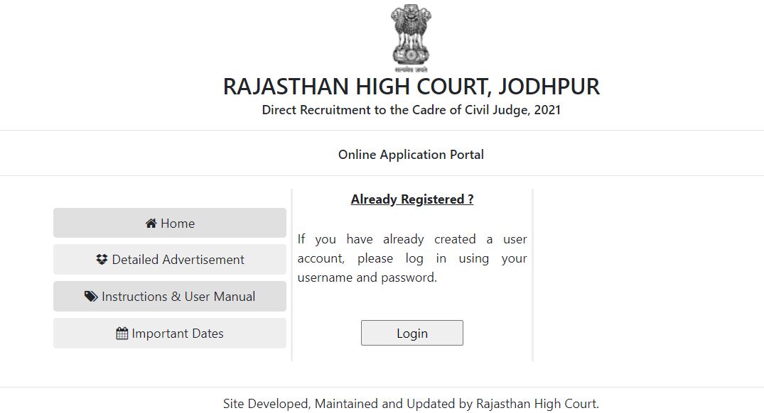  Rajasthan High Court Civil Judge Mains Admit Card 2022