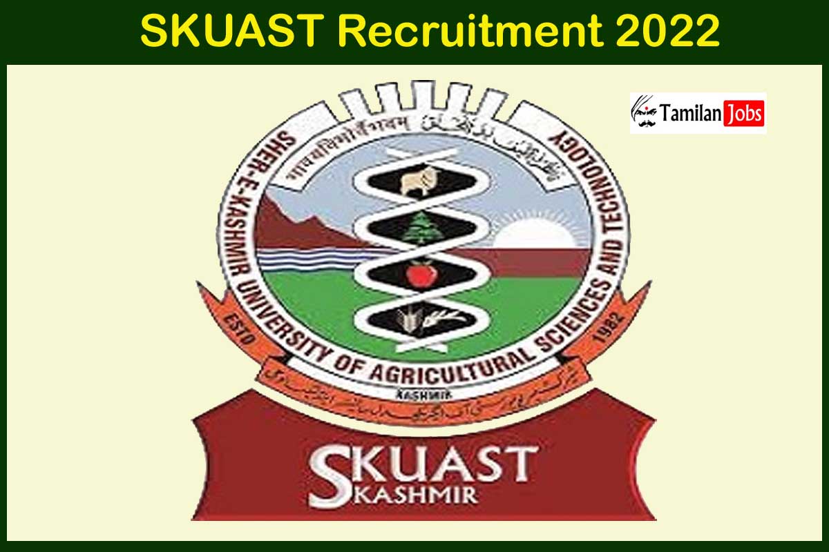 SKUAST Recruitment 2022
