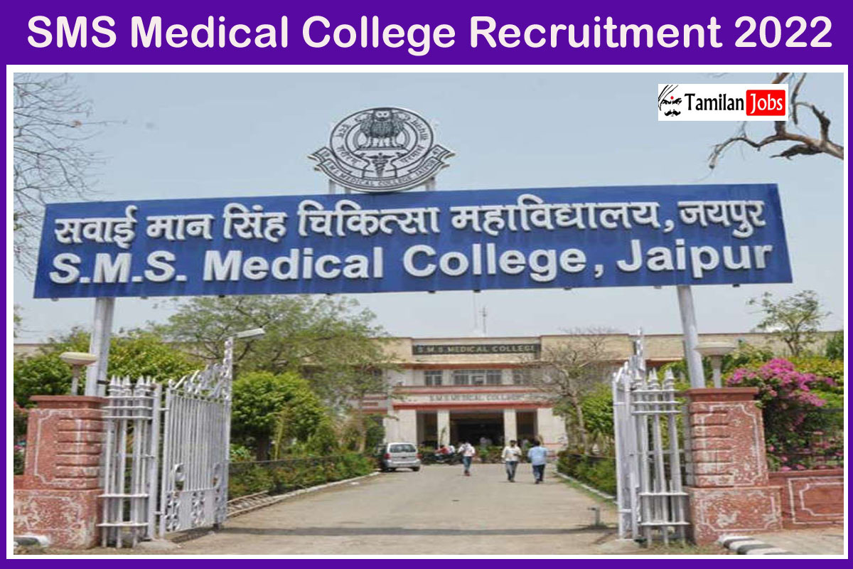 Sms Medical College Recruitment 2022