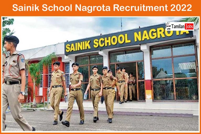 Sainik School Nagrota Recruitment 2022