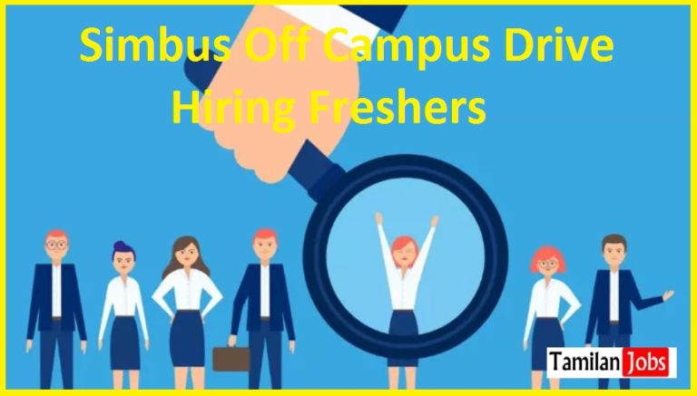 Simbus Off Campus Drive 2022 Hiring Freshers Direct link to apply online