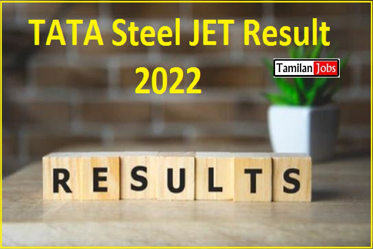 TATA Steel JET Result 2022