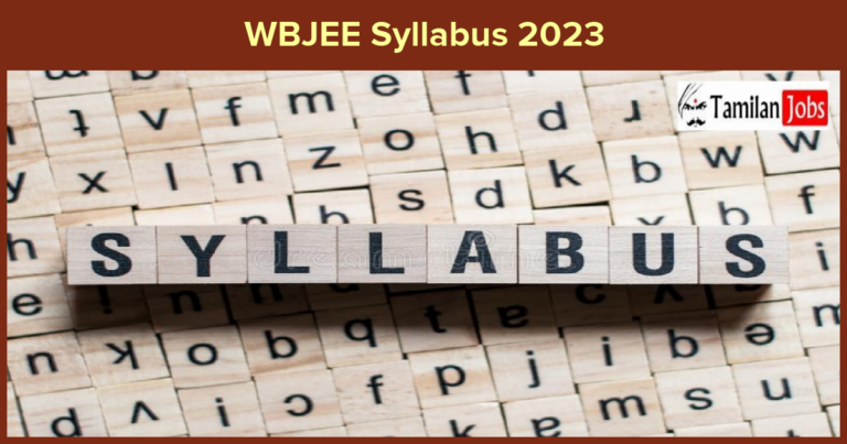 WBJEE Syllabus 2023