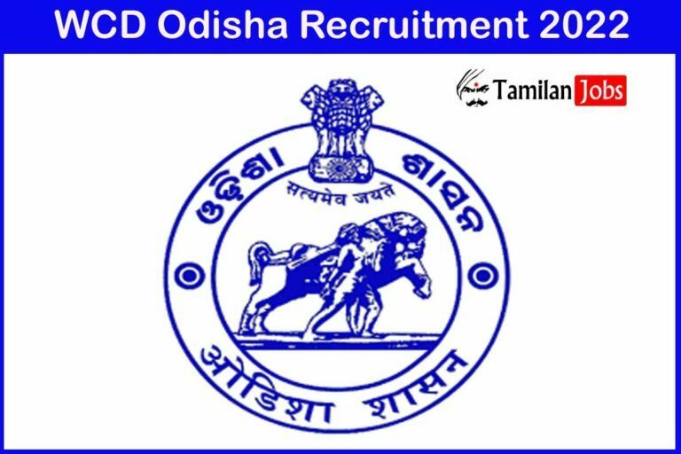 WCD Odisha Recruitment 2022