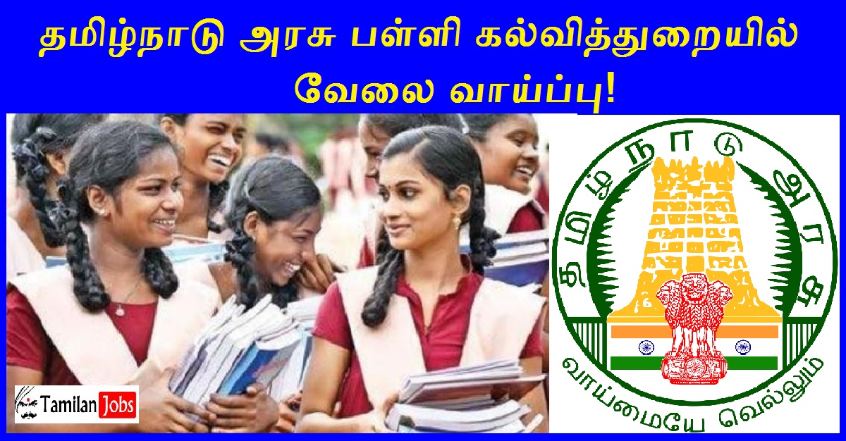 TN School Education Recruitment 2024