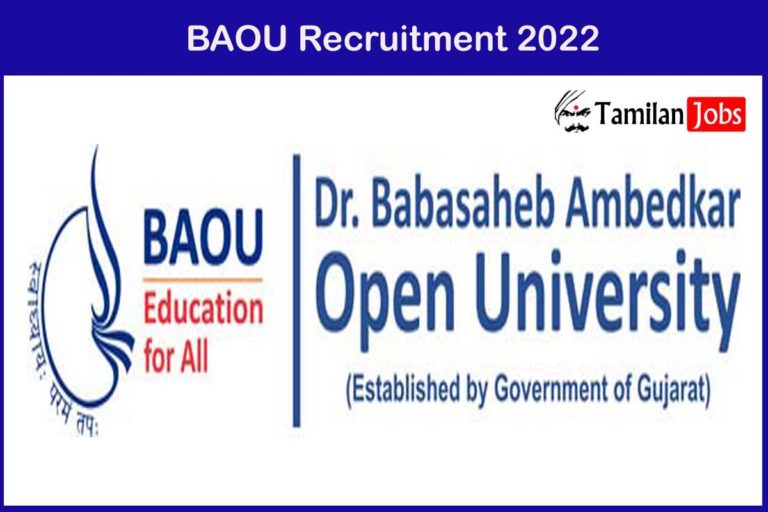 BAOU Recruitment 2022