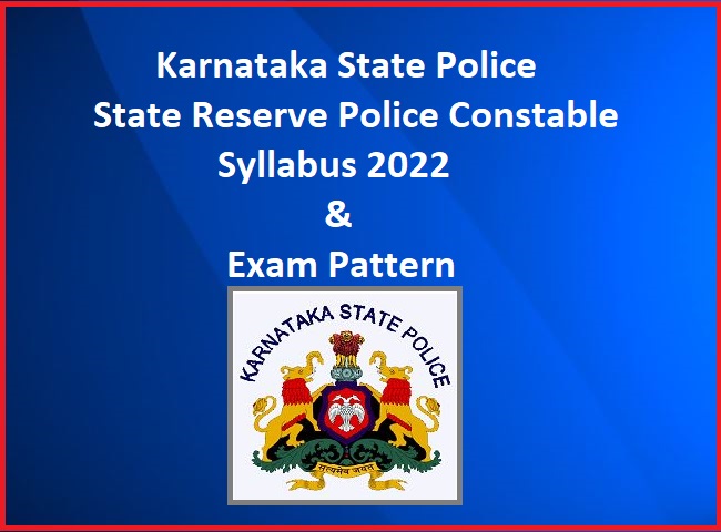 KSP Police Constable Syllabus 2022 Check Exam Pattern Here