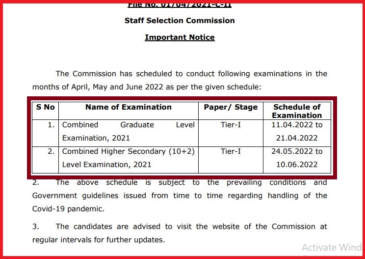 SSC CHSL Tier 1 Admit Card 2022 Out Check Exam Dates Here
