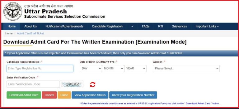 UPSSSC Mandi Parishad Driver Admit Card 2022 Out, Check Exam Date Here