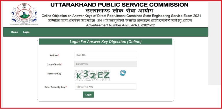 UKPSC State Engineering Services Answer Key 2022 Released Share Objections @ ukpsc.gov.in