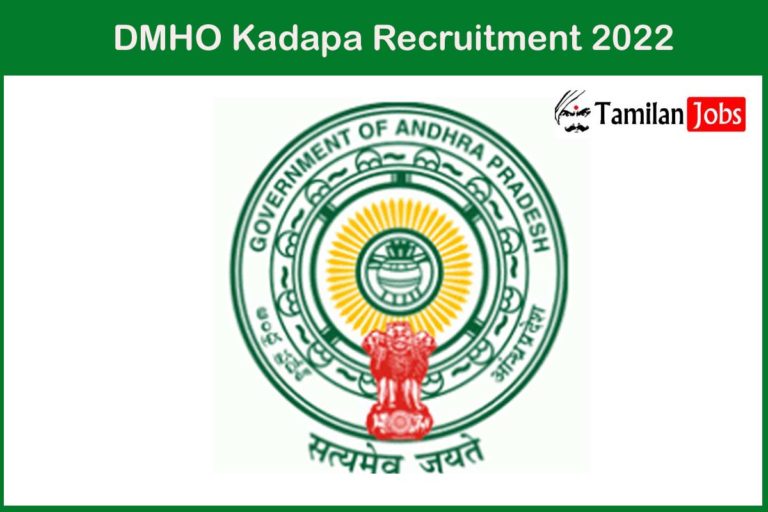DMHO Kadapa Recruitment 2022