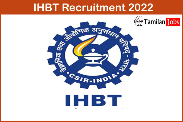 IHBT Recruitment 2022