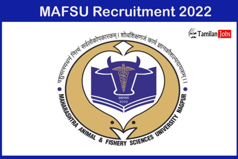 MAFSU Recruitment 2022