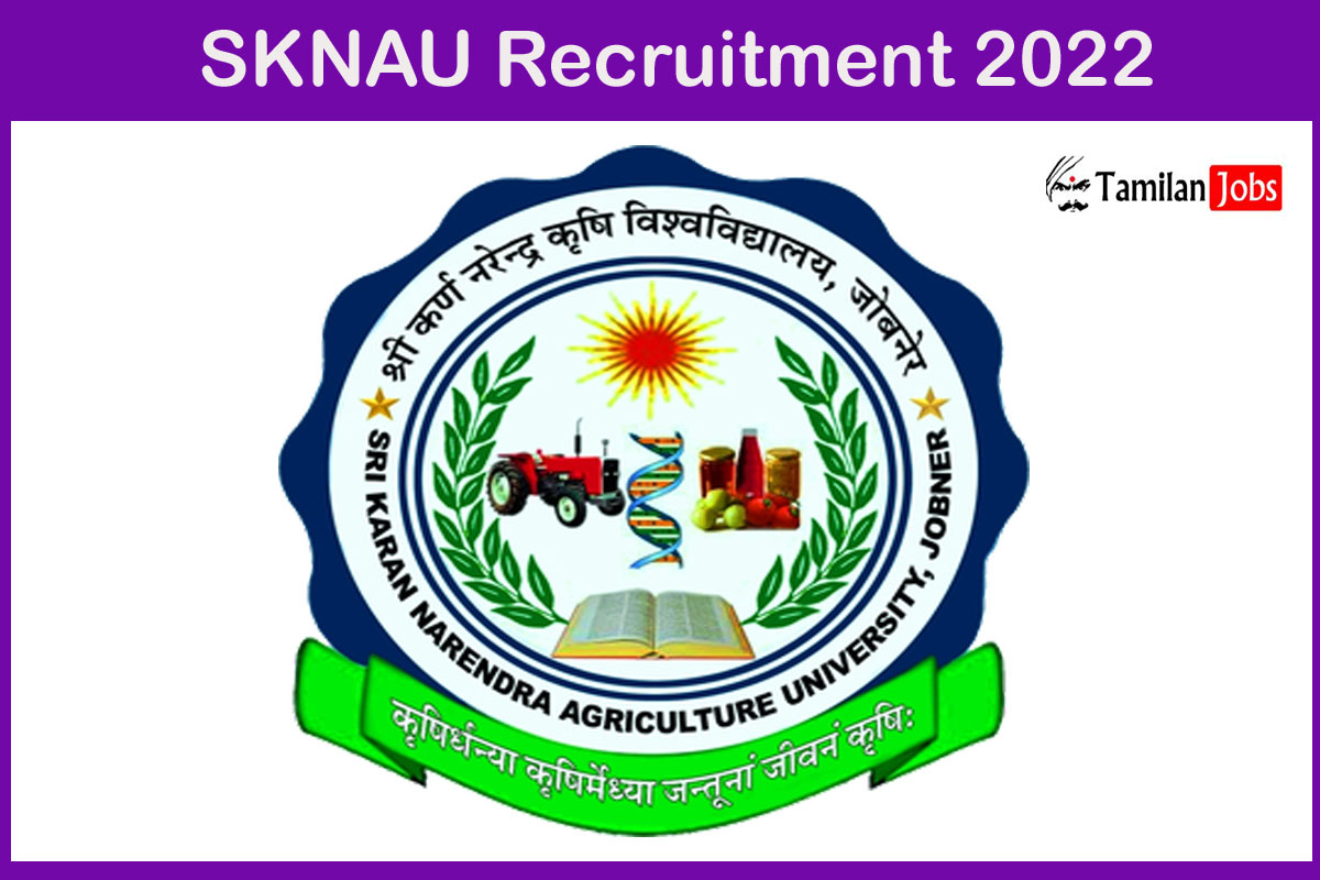 SKNAU Recruitment 2022