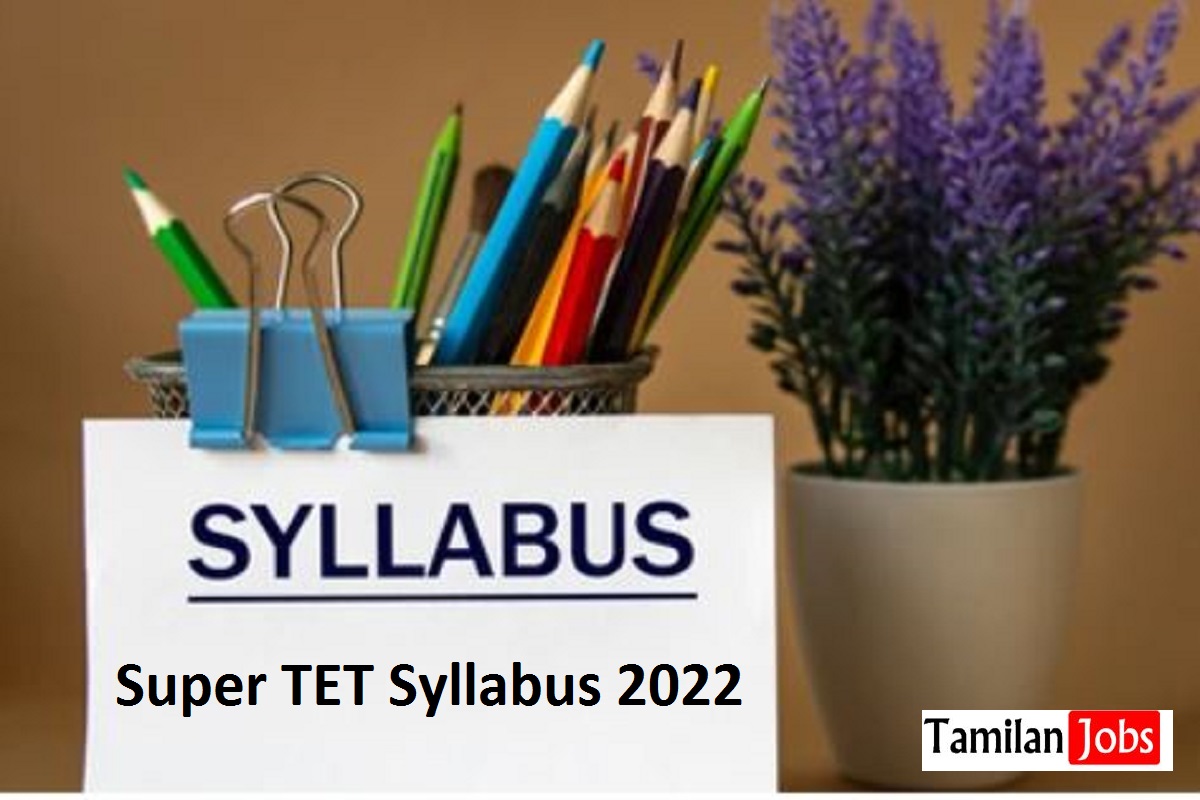 Super TET Syllabus 2022