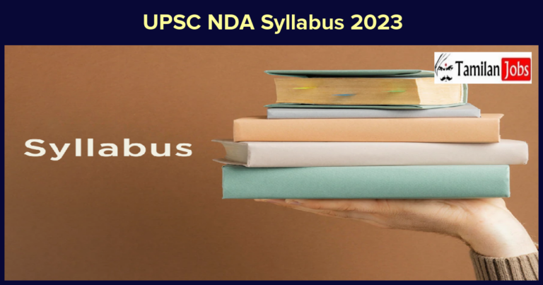 UPSC NDA Syllabus 2023