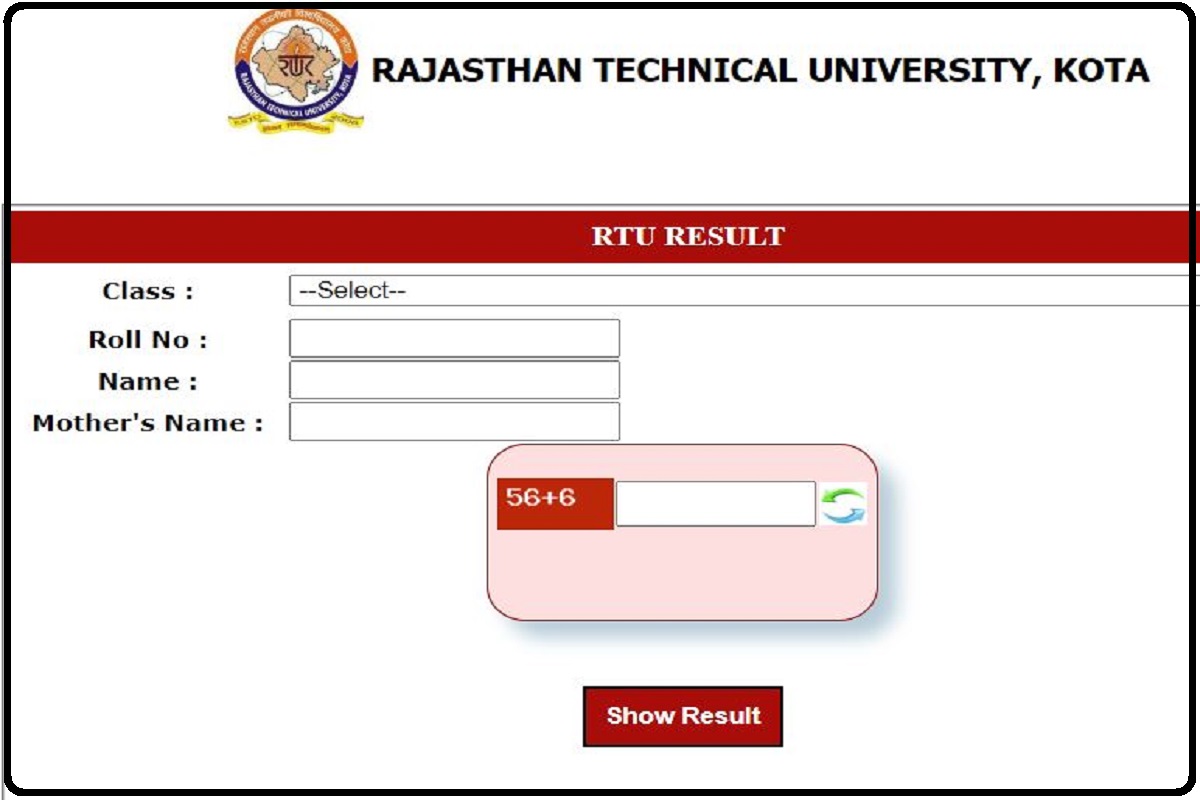 Esuvidha RTU Result 2022