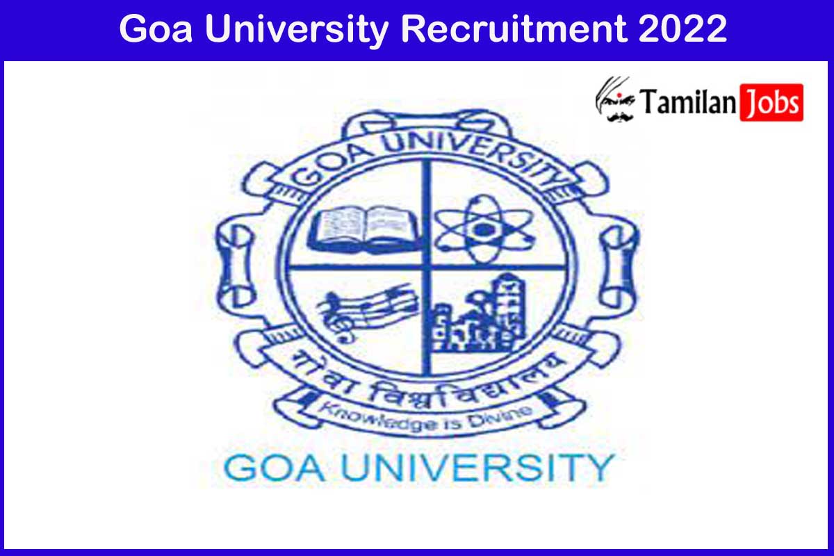 Goa University Recruitment 2022