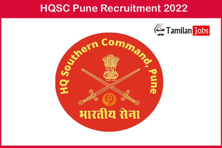 HQSC Pune Recruitment 2022