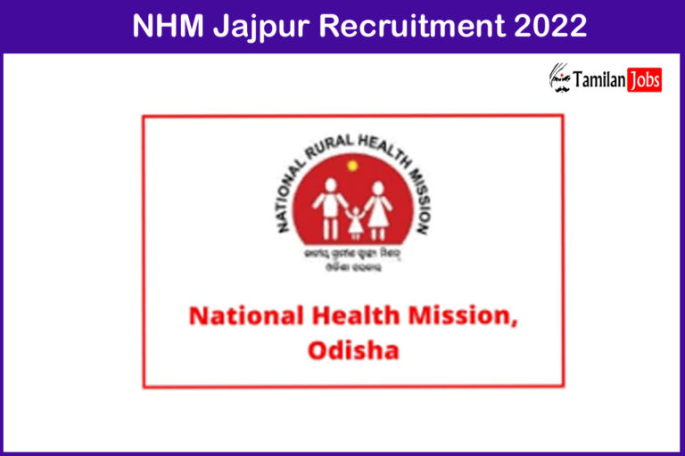 NHM Jajpur Recruitment 2022