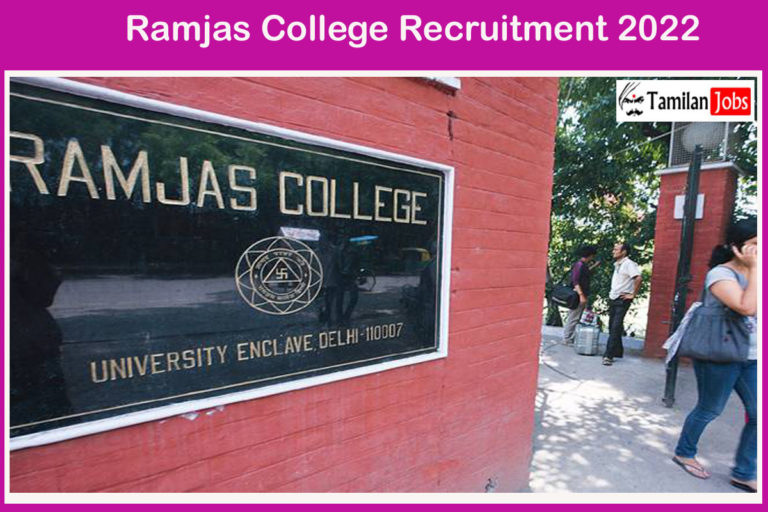 Ramjas College Recruitment 2022