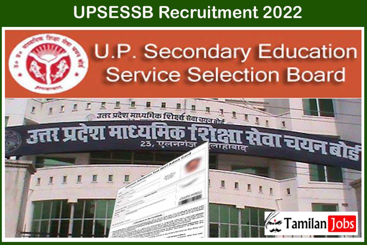 UPSESSB Recruitment 2022