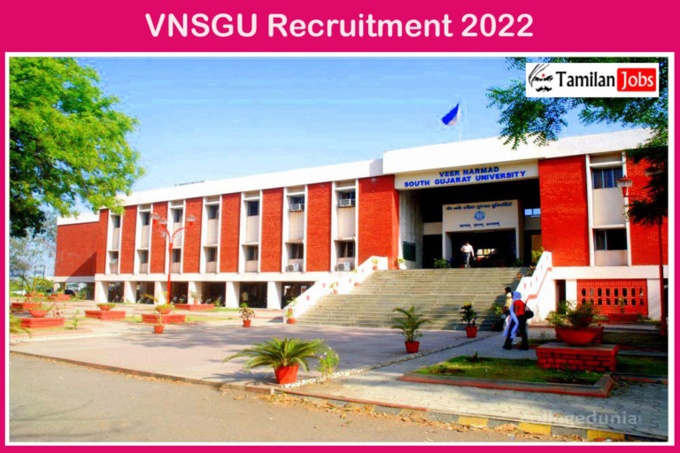 VNSGU Recruitment 2022