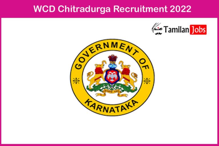WCD Chitradurga Recruitment 2022
