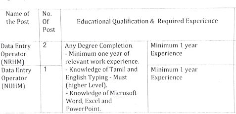 Dhs Coimbatore Deo Recruitment 2022 Out - Data Entry Operator Posts, Degree Candidates Can Apply