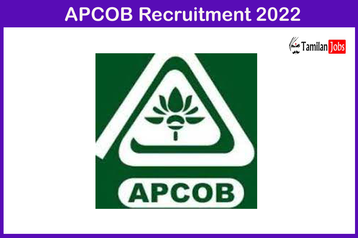 Apcob Recruitment 2022