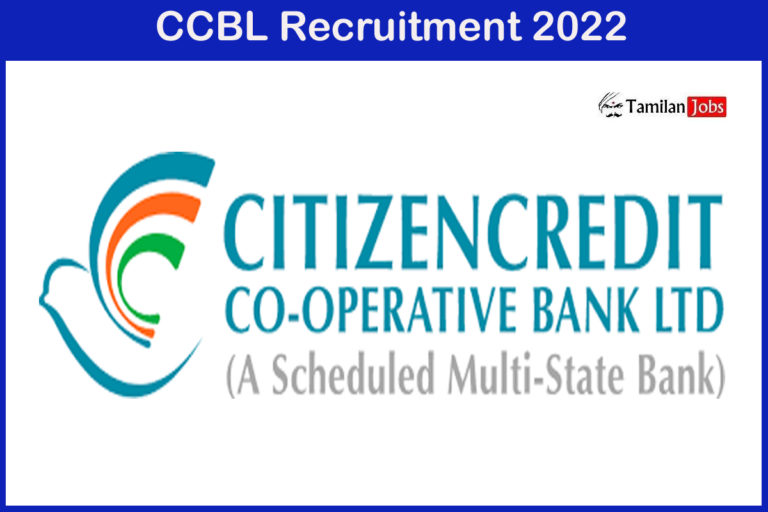 CCBL Recruitment 2022