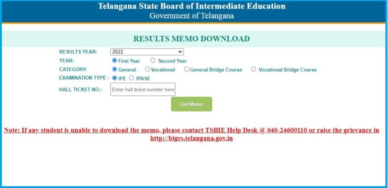 TSBIE Inter Revaluation Result 2022 Out Check Manabadi Results Score @ tsbie.cgg.gov.in