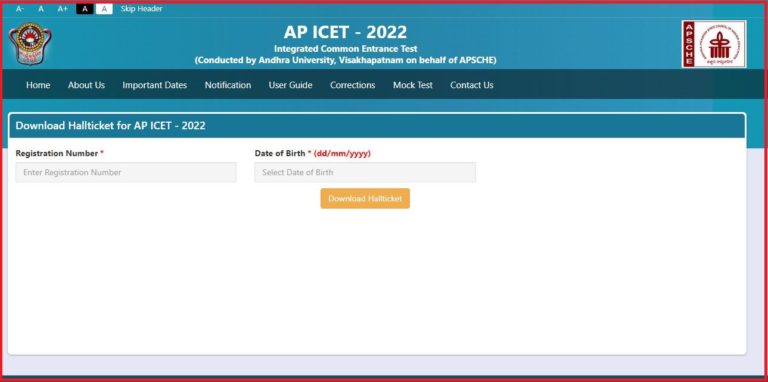 AP ICET Hall Ticket 2022 Out Check Exam Date & Shifts Here